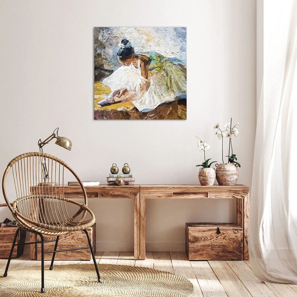 Obraz na plátně - Z Degasova obrazu - 50x50 cm