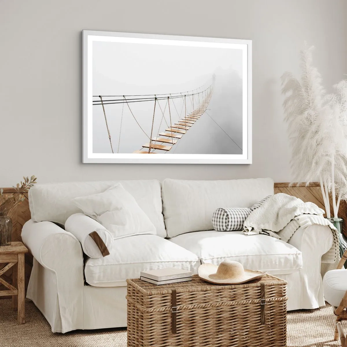 Plakát v bílém rámu - Kam vás zavede? - 100x70 cm