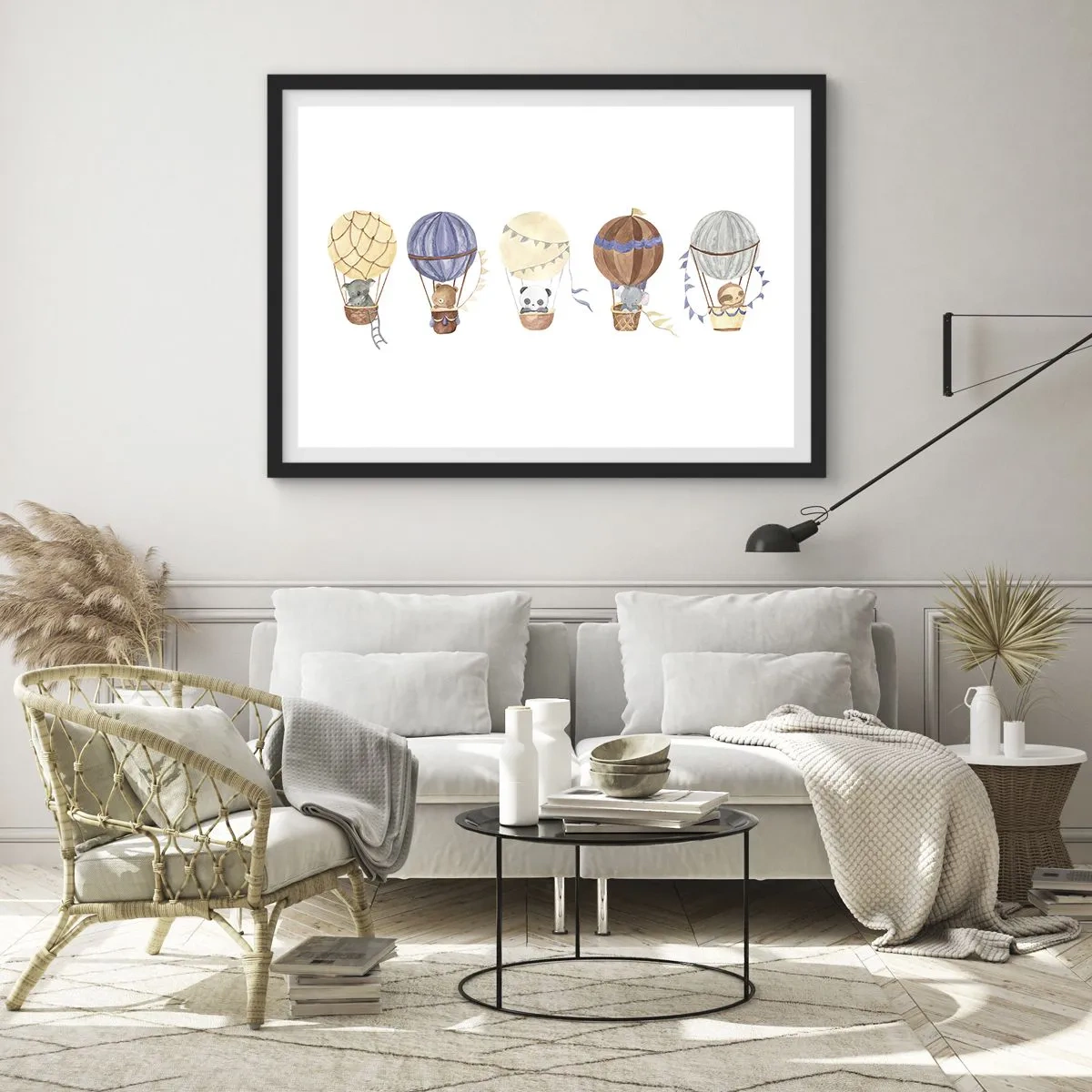 Plakát v černém rámu - Přátelé na cestách - 70x50 cm