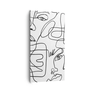 Obraz na plátně - Ve spletených emocích - 65x120 cm