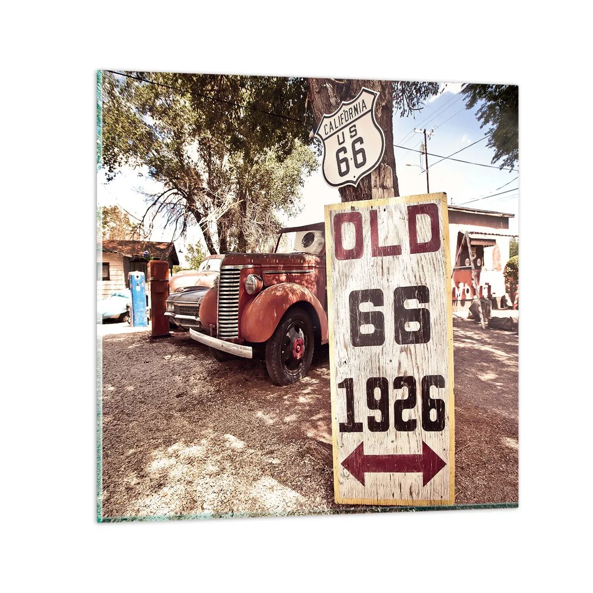 Obraz na skle - Legenda americké provincie - 70x70 cm