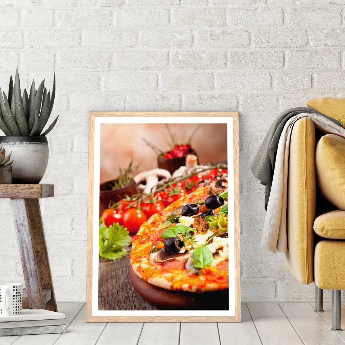 Plakát v rámu světlý dub - Z telurických složek - 61x91 cm