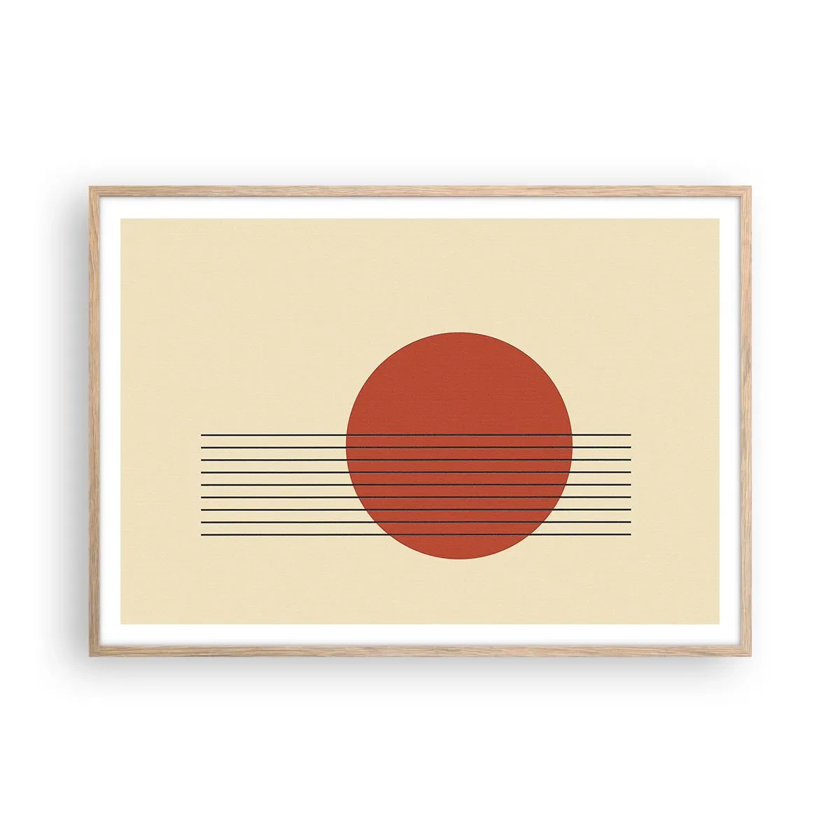 Plakát v rámu světlý dub - Pořád dokola - 100x70 cm