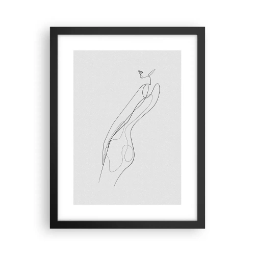 Plakát v černém rámu - Pouze slib - 30x40 cm