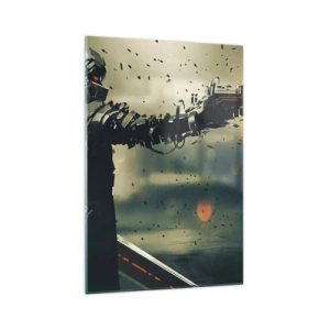 Obraz na skle - Vražedná zbraň - tvůj vlastní terminátor - 70x100 cm