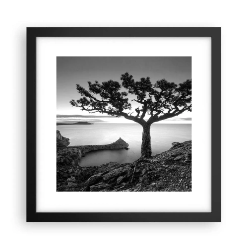 Plakát v černém rámu - Klid až k horizontu - 30x30 cm