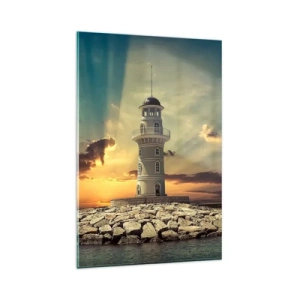 Obraz na skle - Světlo - Dobro - Krása - 80x120 cm