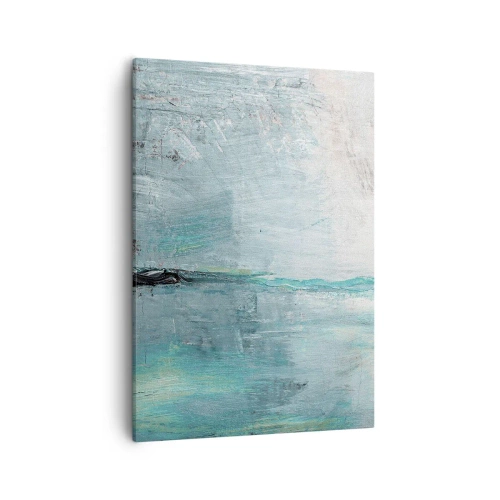 Obraz na plátně - Horizontálně v modři - 50x70 cm