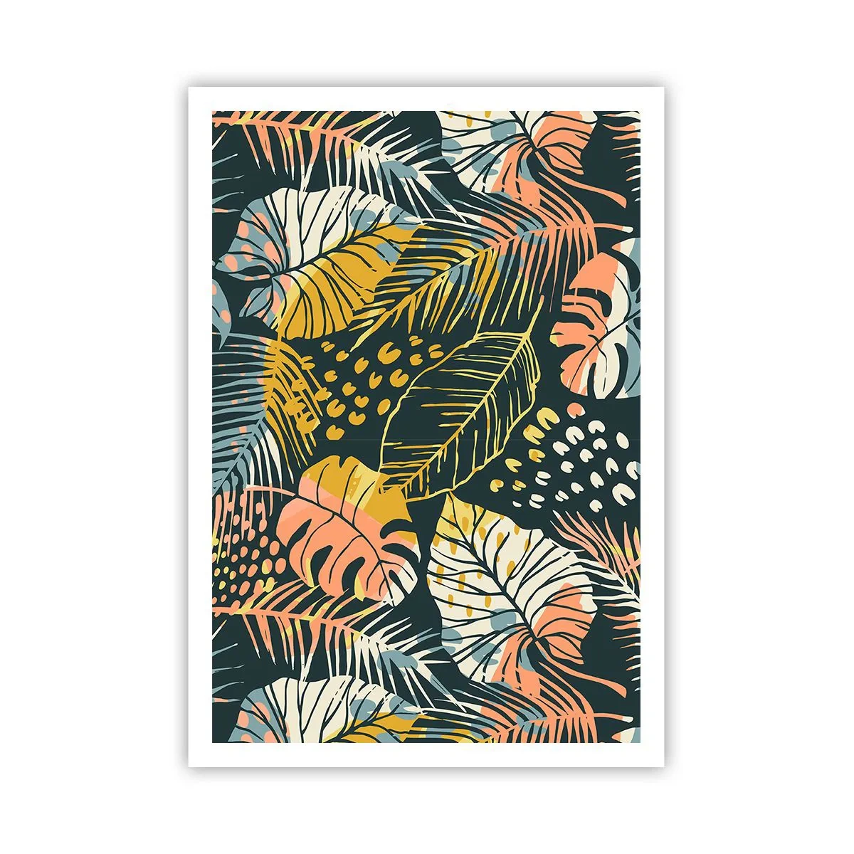 Plakát - Listová fantazie - 70x100 cm