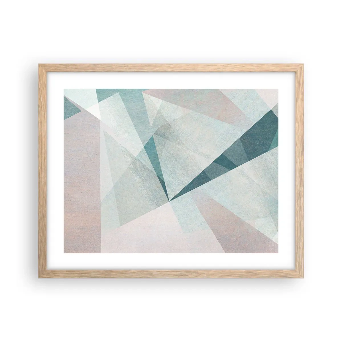 Plakát v rámu světlý dub - V klidu, ale dynamicky - 50x40 cm