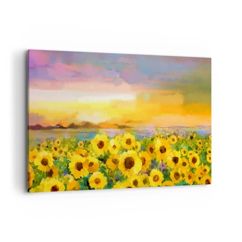 Obraz na plátně - Samotné slunce sestoupilo na zem - 100x70 cm