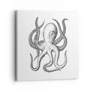 Obraz na plátně - Tančící s vlnami - 30x30 cm