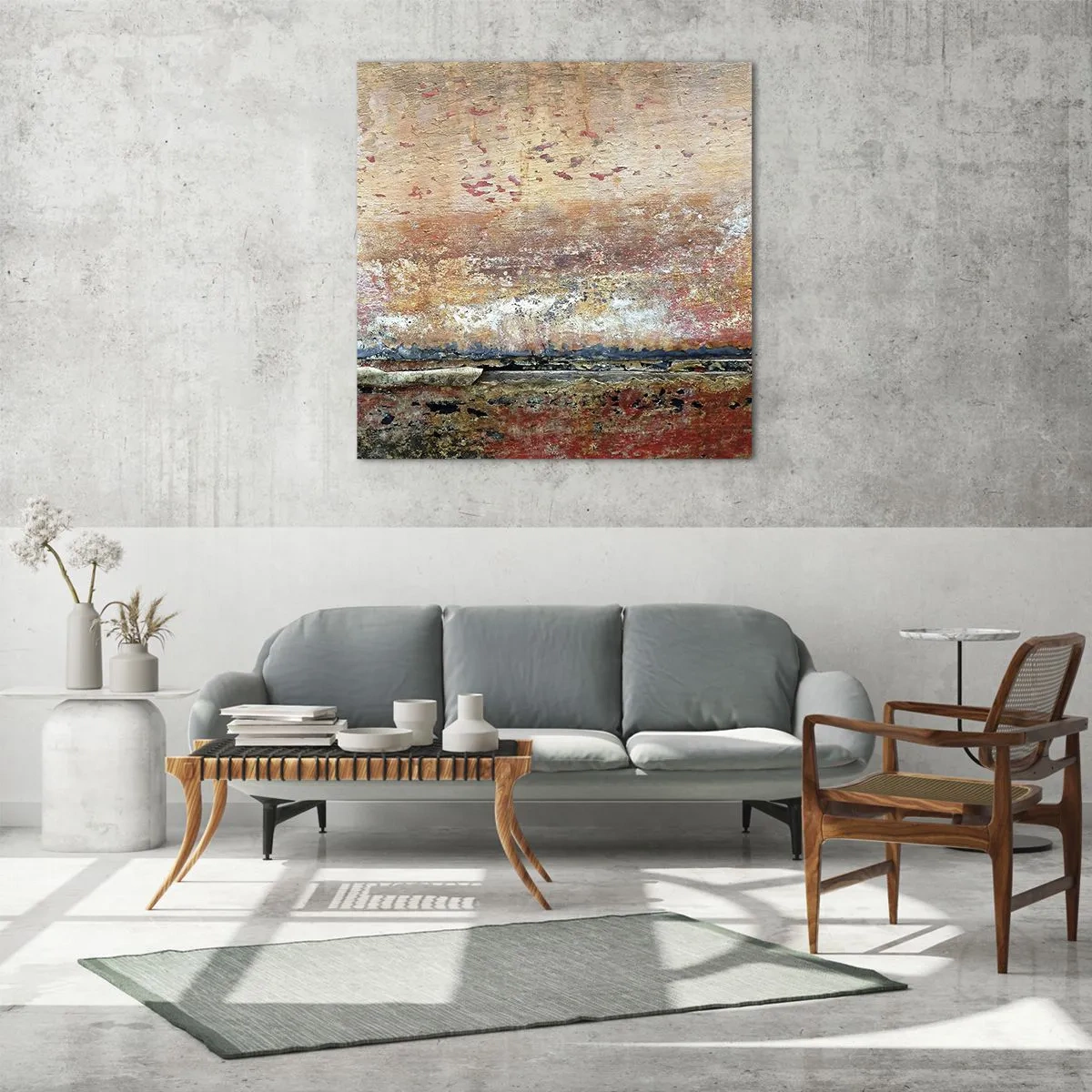 Obraz na skle - Možná je to moře - 50x50 cm