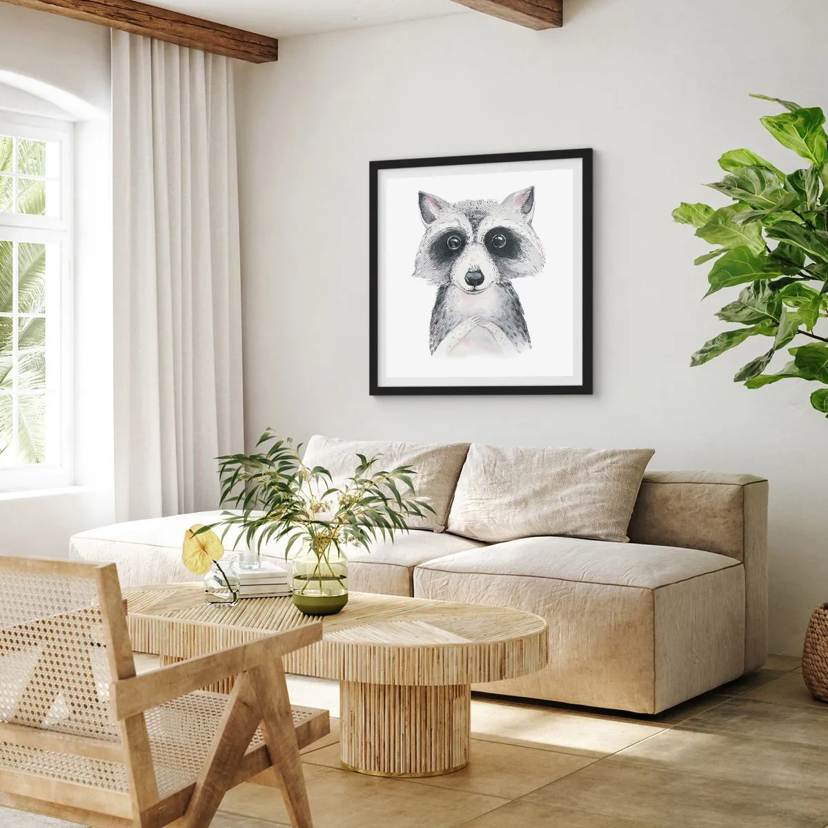 Plakát v černém rámu - Chvíle dojetí - 50x50 cm