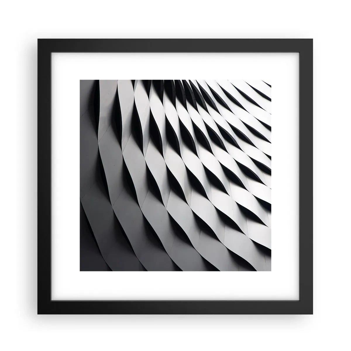Plakát v černém rámu - Na hladině vln - 30x30 cm