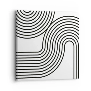 Obraz na plátně - V zatáčce - 40x40 cm