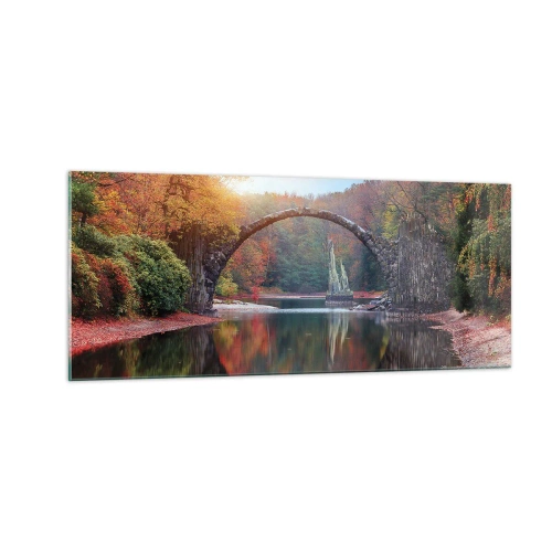 Obraz na skle - Za zrcadlem - 100x40 cm