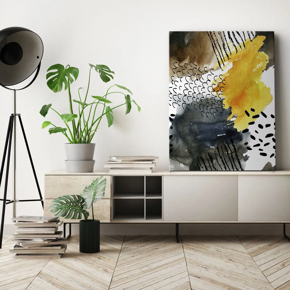 Obraz na plátně - Setkání živlů - 50x70 cm