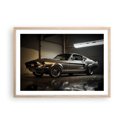 Plakát v rámu světlý dub - Návrat do minulosti - 70x50 cm