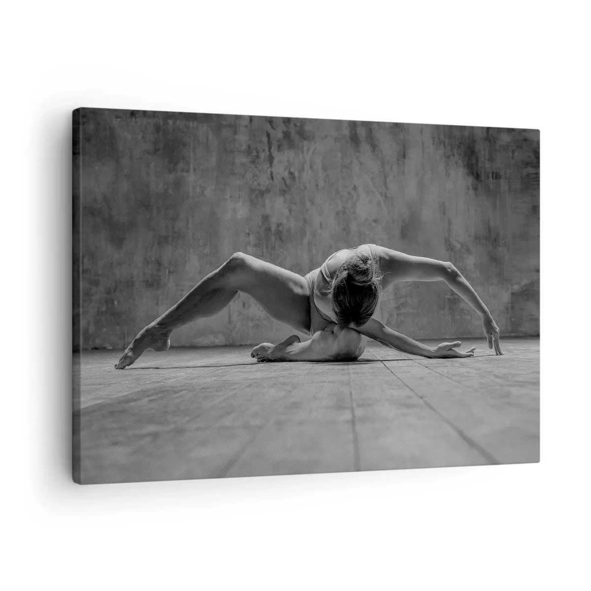 Obraz na plátně - Tanečnice v umělecké póze - 70x50cm - Nalezená symetrie - Moderní nástěnná dekorace do obývacího pokoje a ložnice ARTTOR