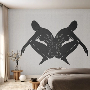 Fototapeta Premium Sand - Společná duše - Lidé, Minimalistický, Dvojčata - 350x256 cm