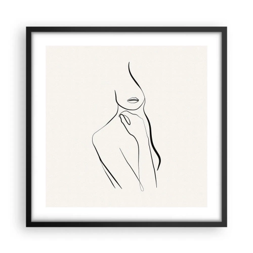 Plakát v černém rámu - Vlna melancholie - 50x50 cm