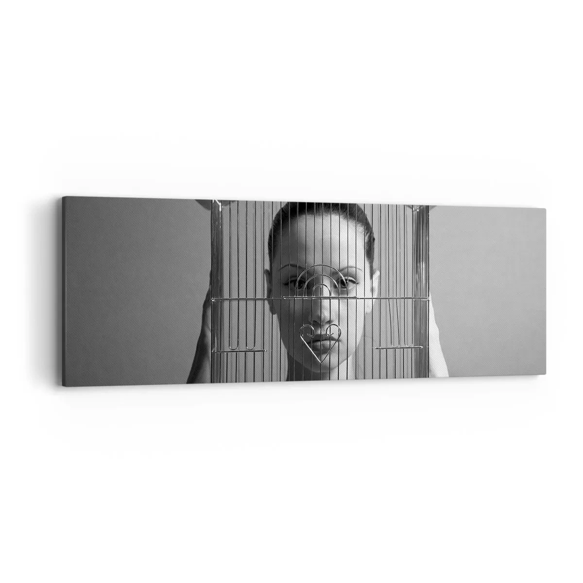 Obraz na plátně - Tak trochu surrealistický portrét - 90x30 cm