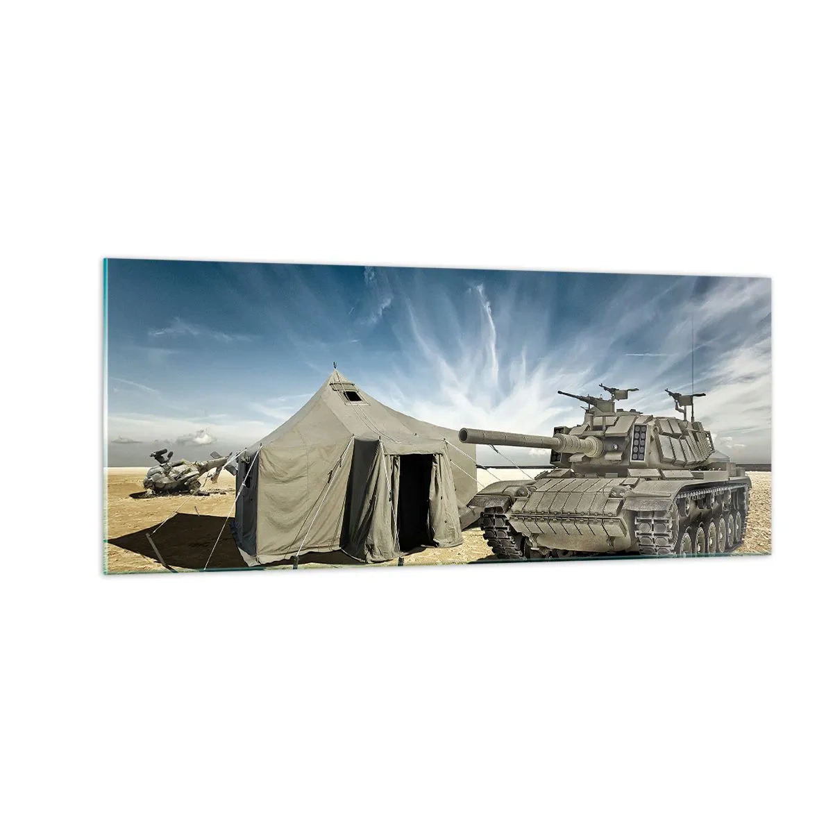 Obraz na skle - Militantní sen - 100x40 cm