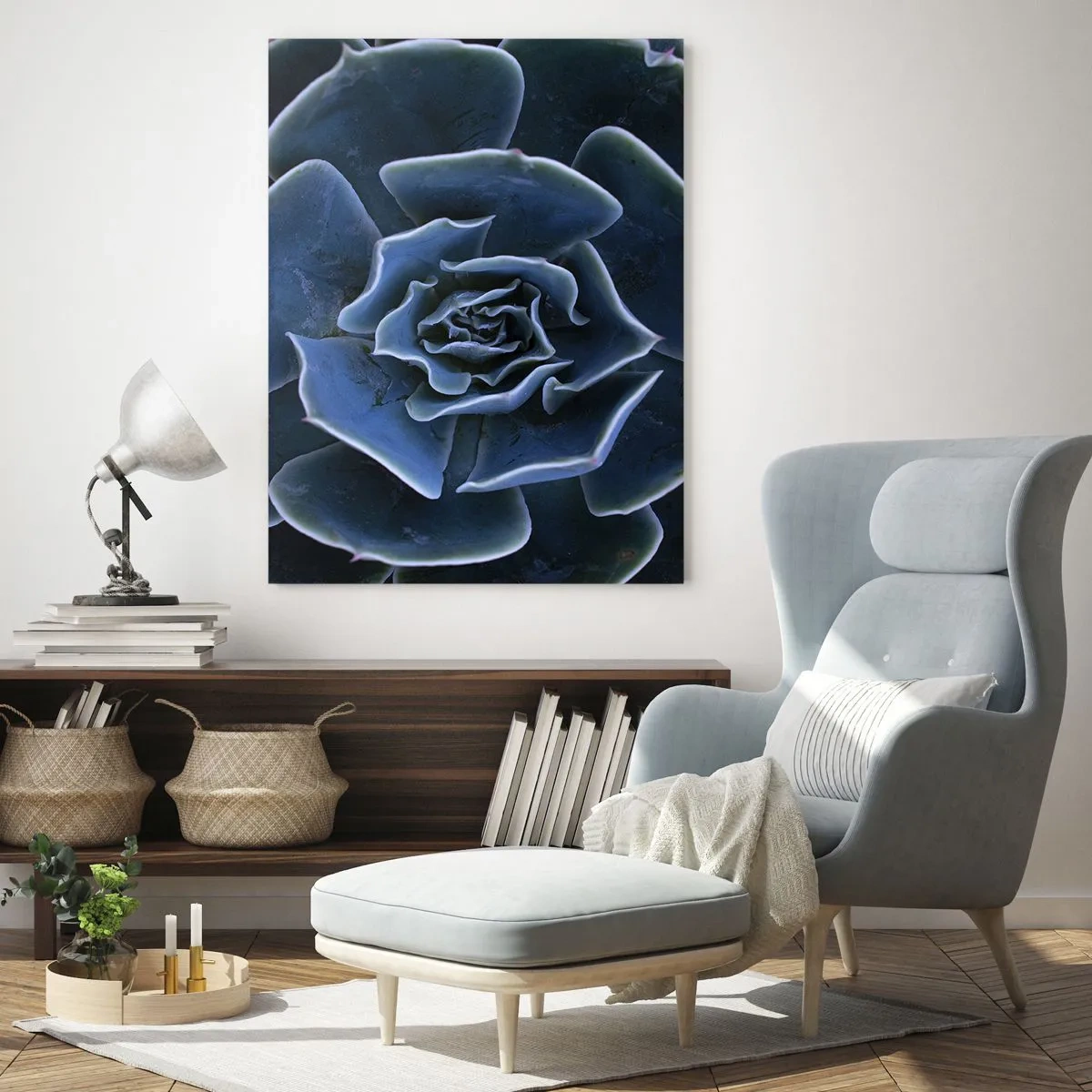 Obraz na skle - Pouštní květ - 50x70 cm