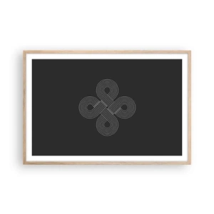 Plakát v rámu světlý dub - V keltském duchu - 91x61 cm