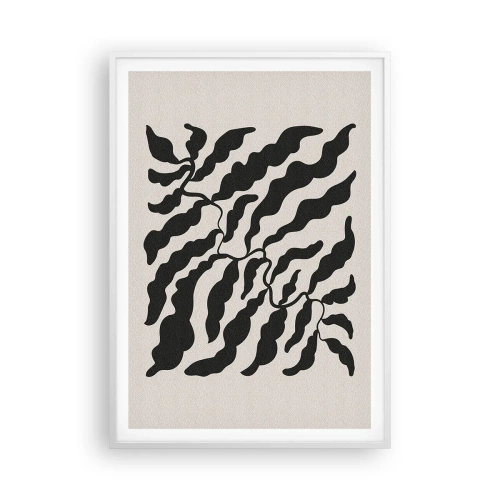 Plakát v bílém rámu - Povaha čtverce - 70x100 cm