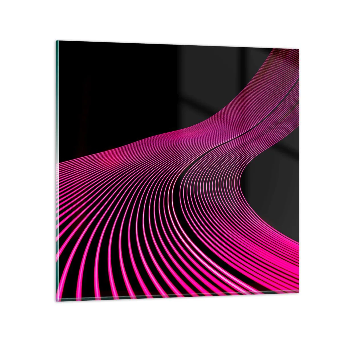 Obraz na skle - Alej světla - 70x70 cm