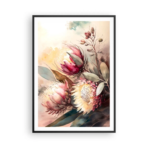 Plakát v černém rámu - Z profilu a en face - 70x100 cm