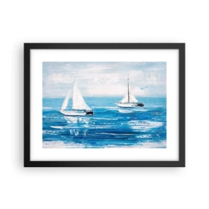 Plakát v černém rámu - S přítelem po boku - 40x30 cm