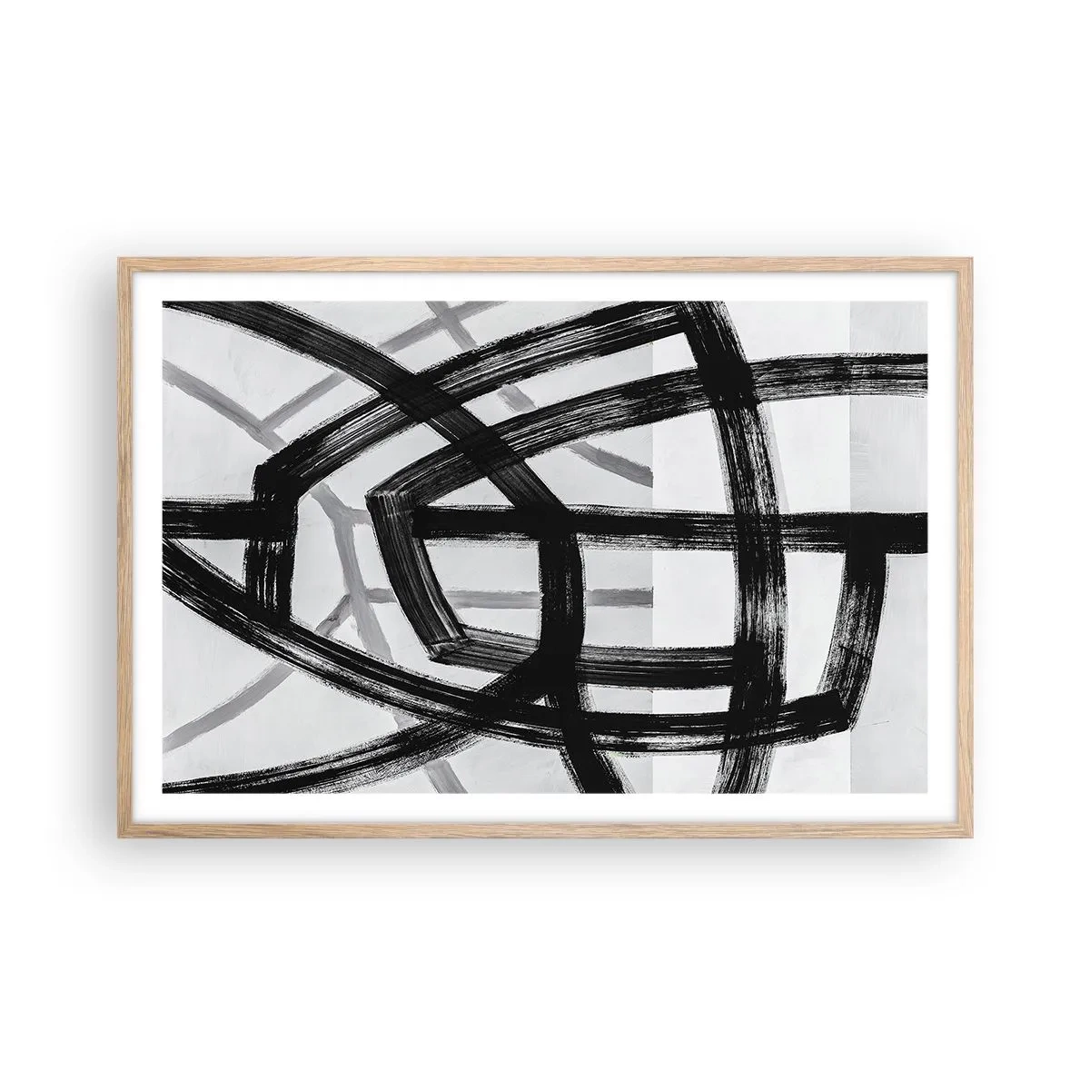 Plakát v rámu světlý dub - Hloubka - 91x61 cm