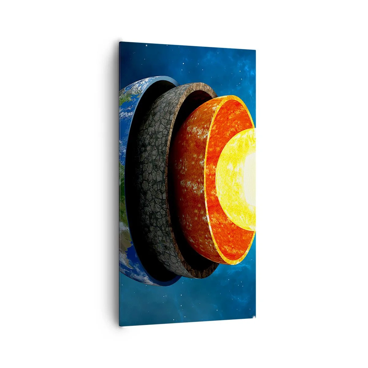 Obraz na plátně - Výprava do středu Země - 65x120 cm