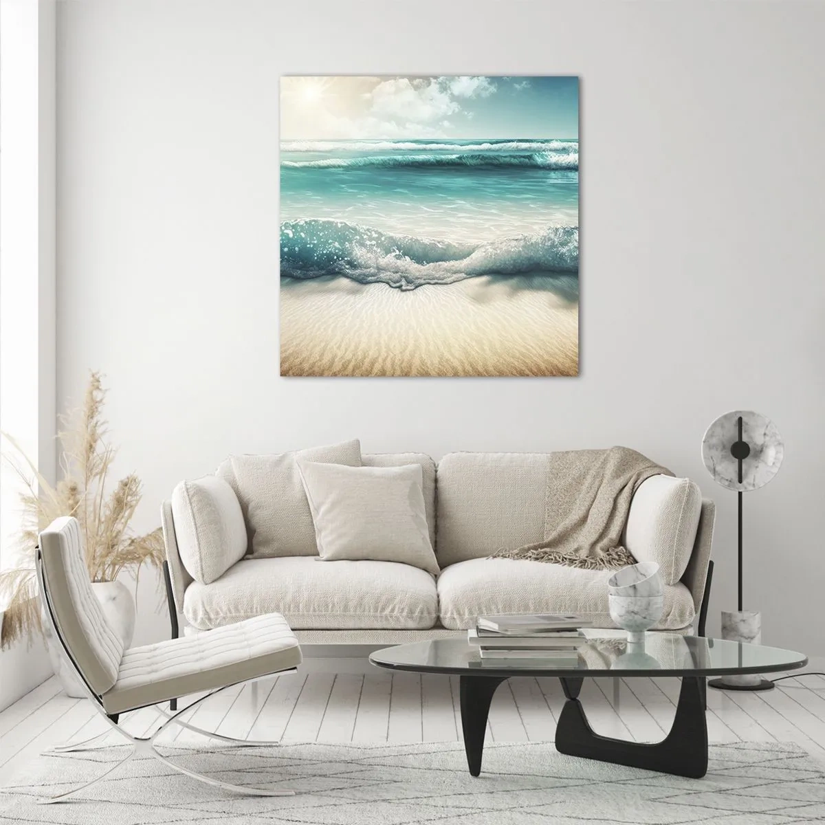 Obraz na skle - Klid oceánu - 30x30 cm