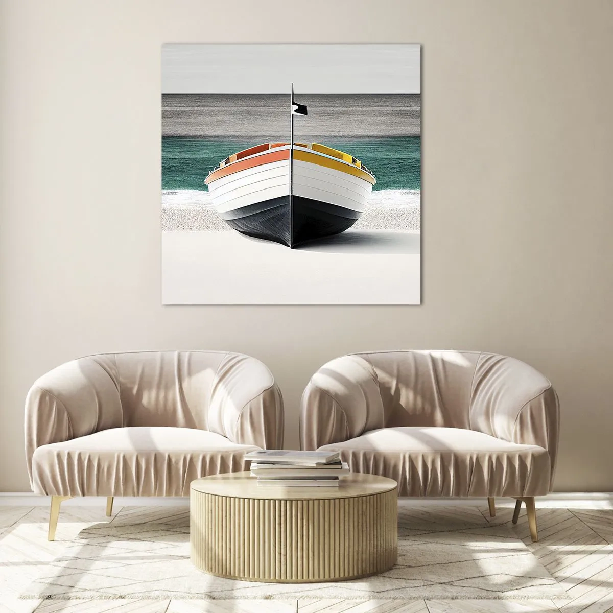 Obraz na skle - Na správném místě - 40x40 cm