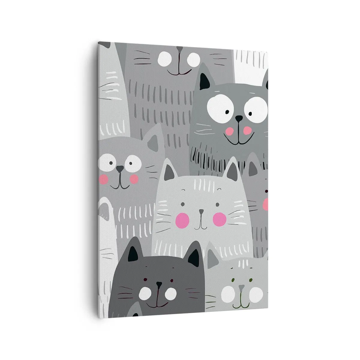 Obraz na plátně - Kočičí svět - 70x100 cm