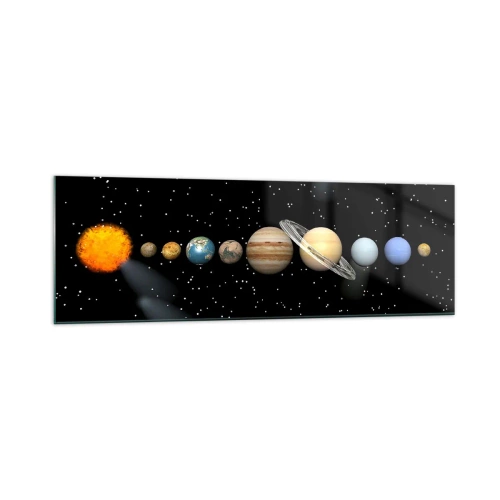 Obraz na skle - A planety šílejí, šílejí… - 160x50 cm