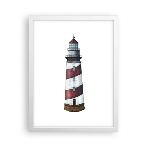 Plakát v bílém rámu - Vždy na stráži - 30x40 cm