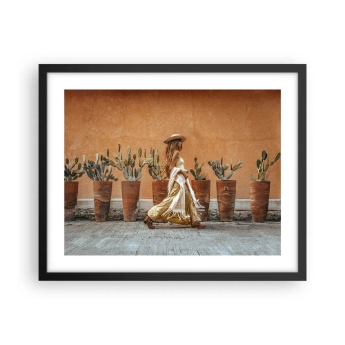 Plakát v černém rámu - V hippie stylu - 50x40 cm