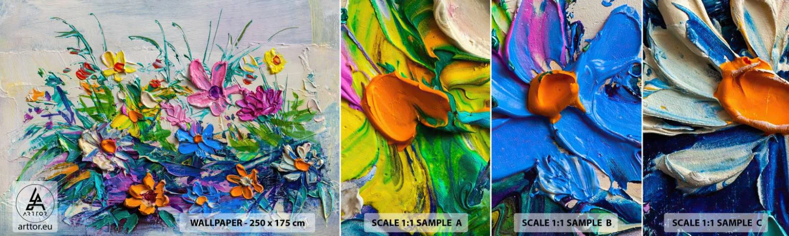 Vzor Fototapety Samolepicí Deluxe Sticker - Vůbec ne zátiší - Květiny, Kytice květin, Zahrada - 100x30 cm