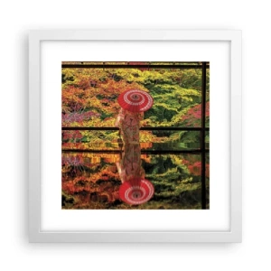 Plakát v bílém rámu - V chrámu přírody - 30x30 cm