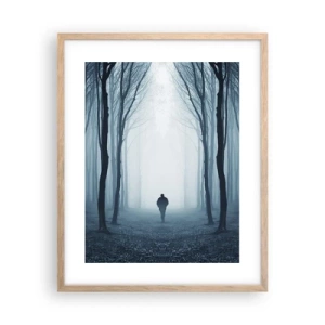 Plakát v rámu světlý dub - A všechno jednoduché a jasné - 40x50 cm