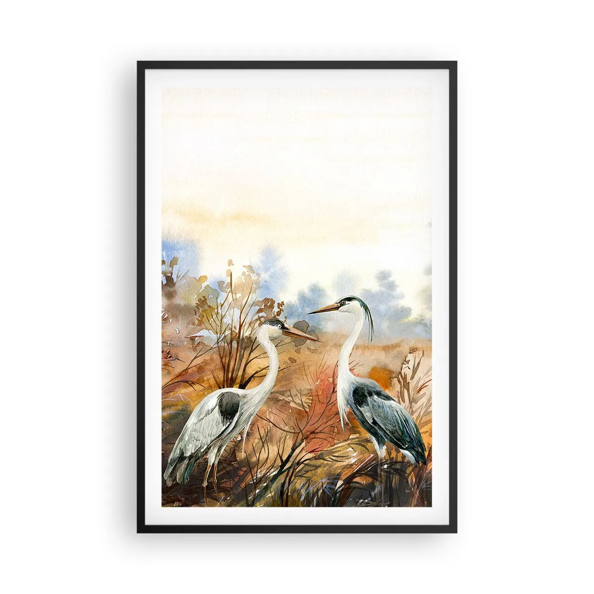 Plakát v černém rámu - Kam na podzim? - 61x91 cm