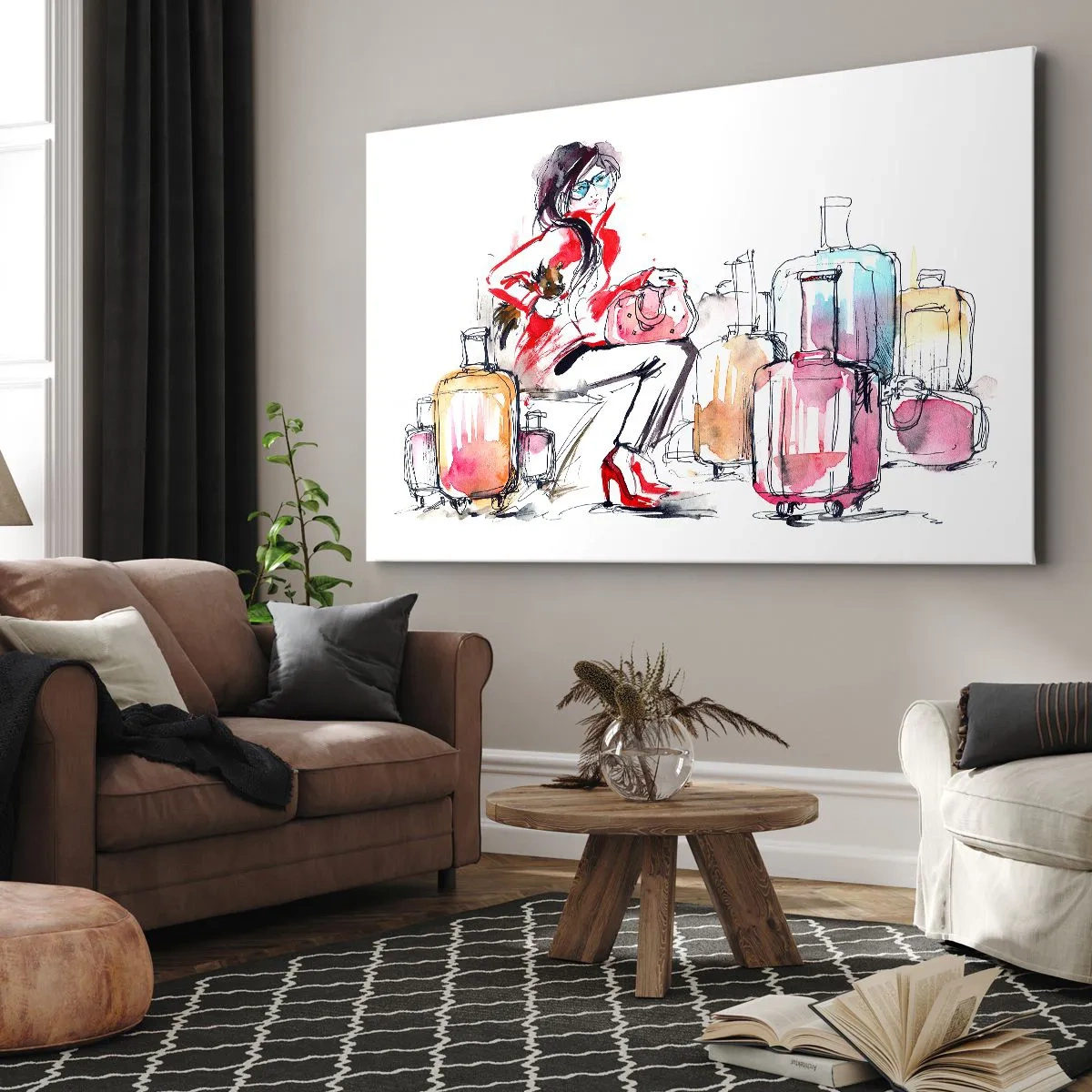 Obraz na plátně - Posaďme se před cestou - 70x50 cm