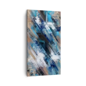 Obraz na plátně - Na modrém úkosu - 45x80 cm
