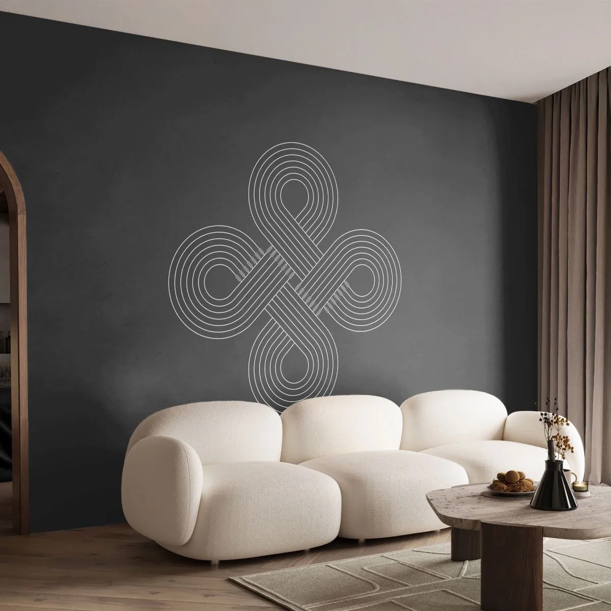 Fototapeta Samolepicí Deluxe Sticker - V keltském duchu - Abstrakce, Kus, Minimalismus - 250x175 cm