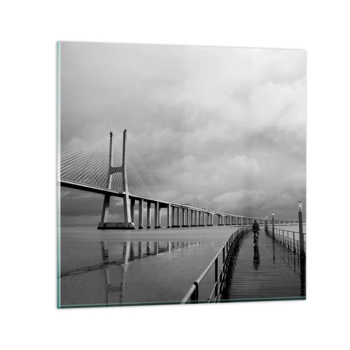 Obraz na skle - Každému, co mu patří - 50x50 cm